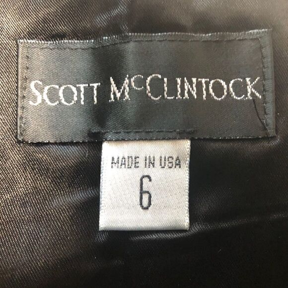 Scott McClintock 6 Elegant Cocktail Strapless Black Evening Rhinestone Top - Picture 8 of 8